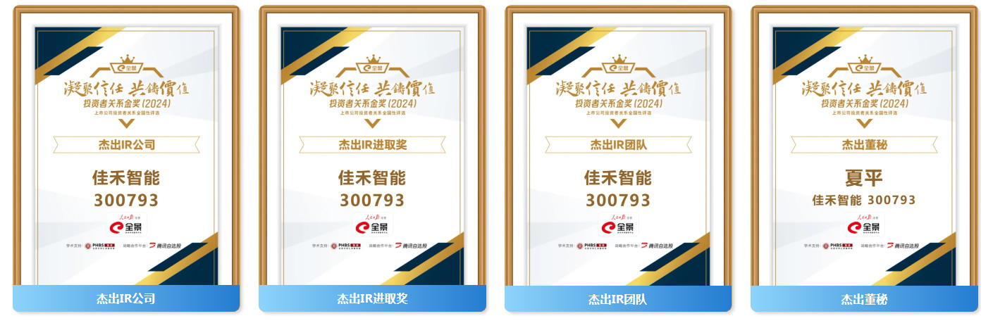 盛世集团智能揽获第六届全景投资者关系金奖(2024)七大奖项！