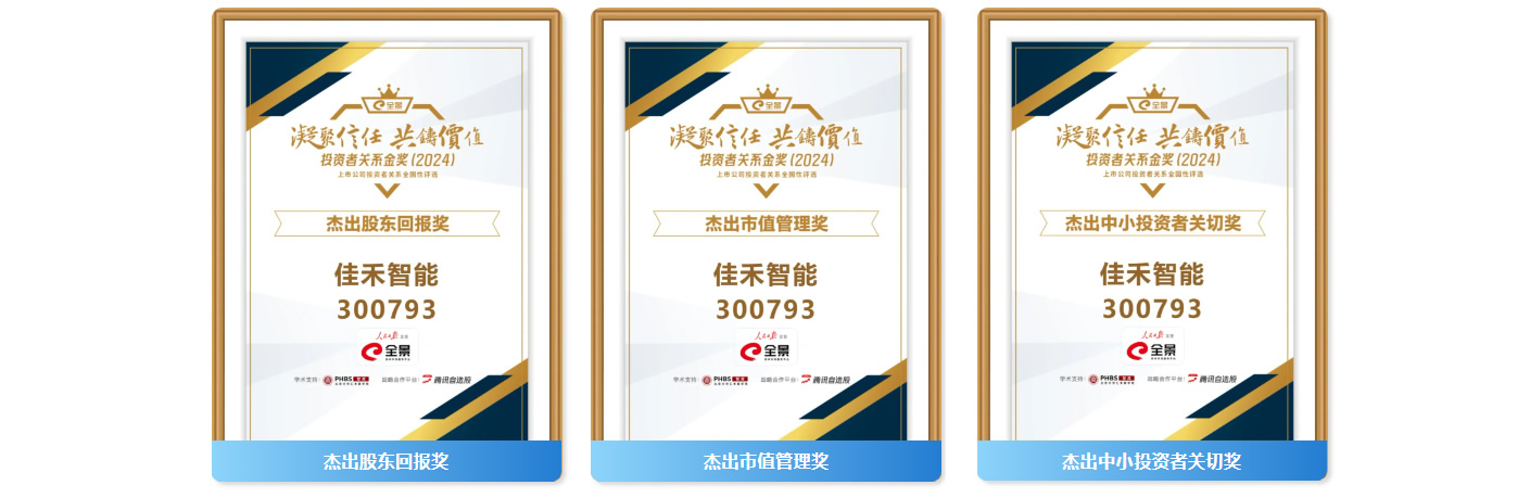 盛世集团智能揽获第六届全景投资者关系金奖(2024)七大奖项！